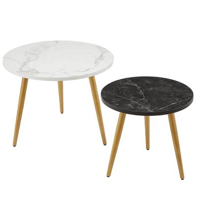 China Industrial nesting wood coffee table set of 2 for sale