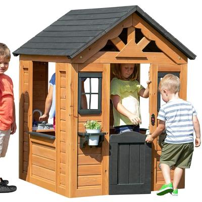 China Sweetwater Minimalist Discovery All Cedar Wooden Playhouse for sale