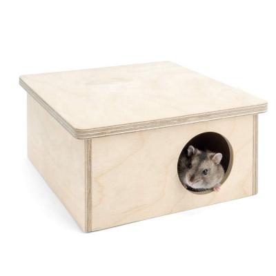 China Breathable Birch House-Maze Hamster Hideout - Small Pets Habitats Decor for Hamster Mice Gerbils Mouse for sale