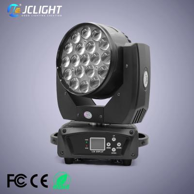 China 0~100% Dimmer 19Pcs 15w 4in1 Led Disco Moving Light Beam Moving Par Wash 19x15w Rgbw Zoom Head Lights for sale