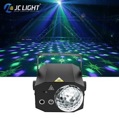 China KTV 2 Lens Remote Control Magic Led Laser RGB DJ Stage Projector Laser 36in1 Light Disco Ball for sale