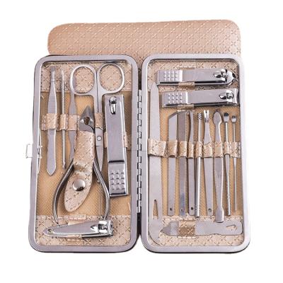 China Finger Beauty Nail Care Kit 19 Piece Nail Clippers Tool Box for sale