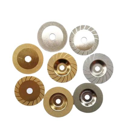 China 4 inch plated glass grinding wheel, diamond cutting disc, alloy sand circular saw blade 4 inch for sale