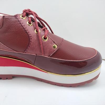 China Waterproof Lady Fashion Sorts Leather Shoes for sale