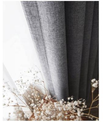 China Gray Blackout Blackout Window Curtain for sale