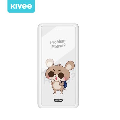 China Portable High Capacity KIVEE PI55 Christmas Promotion Gift OEM Logo Power Banks 10000mah Mobile Charging Power Bank,Portable Power for sale