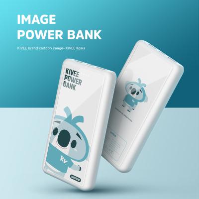 China 10000mah simple portable power bank high capacity KIVEE PI55 high capacity gift maid hot sale for iphone for Android for OEM for sale