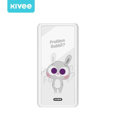 China Custom High Capacity KIVEE PI55 Logo Capacity 10000mAh Power Bank For Cute Gifts Animal Power Power Bank for sale