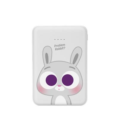 China 2020 High Capacity KIVEE Mini Cute 5000mah Promotional Gift Animals Power Banks Mobile Charger 5000 Mah Powerbank Portable Usb Powerbake for sale