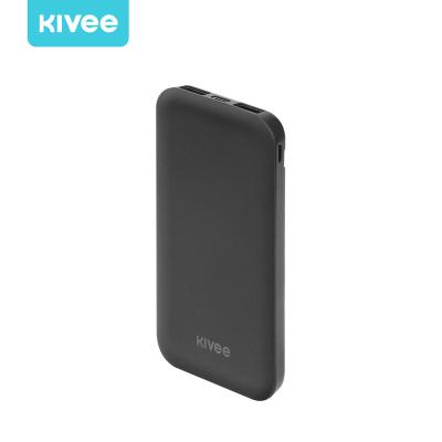 China Wholesale cheap price iphone high capacity KIVEE PT609 thickness thickness power bank 10000mah for android for cellphones for sale