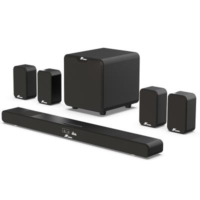 China Wireless System 7.1 HD Home Theater Surround Sound System - Sound System for TV with Large Sound Cable Subwoofer and 2 Pair Surround Speakers for sale