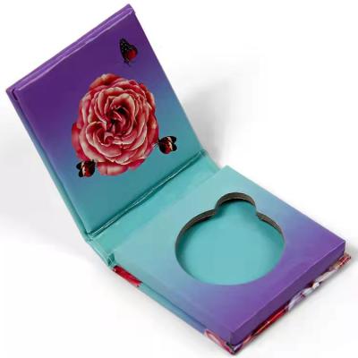 China Single Hole Paper Logo Paper Eye Shadow Factory Recyclable Cardboard With Mirror Folding Gift Box Copy for sale