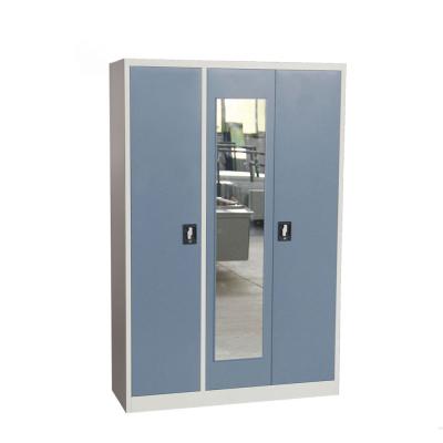 China Knock Down Multifunctional Locker Bedroom Storage Used Metal Wardrobes for sale