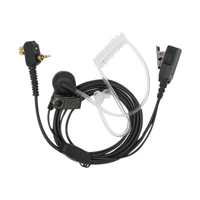 China Portable PU Coil Cable MIC Portable Radio PTTs Air Duct Headset Walkie Talkie Earpiece For Motorola MTP85 MTP830 for sale