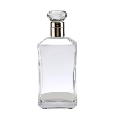 China Free Sealing Square Shape Glass Bottle with Luxury Marble Ball Cap and Crown Cap Sealing for sale