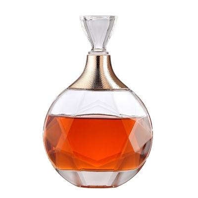 China Wijn 250 ml 400 ml 700 ml Duidelijke Mini Wijn Glasfles Brandy Liquor Flessen met glazen dop Te koop