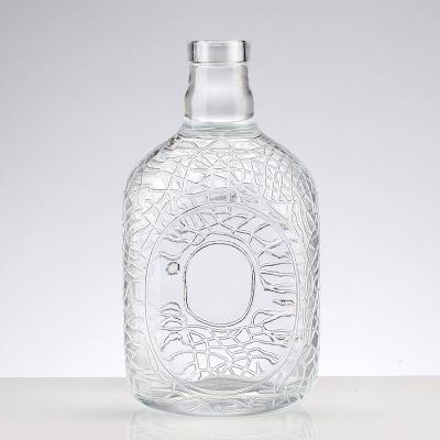 Chine Estampage à chaud 1.5L Bouteille en verre en forme de cloche pour vodka whisky rum à vendre