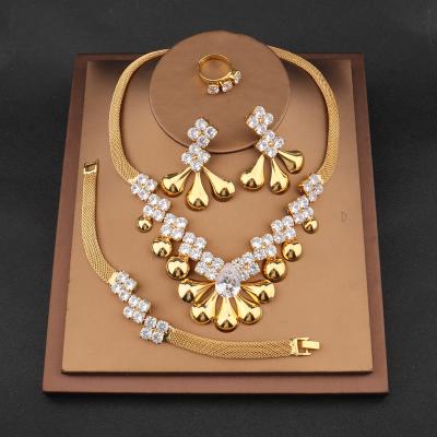 China Good Quality Originality New Design Female Jewelry Set, Fashion Hot Selling Perfect Jewelry Set, 18K Gold Plated Jewelry Set for sale