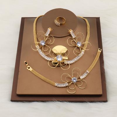 China Luxurious high quality good quality jewelry suit for different occasions, the most popular fashion jewelry set for young girls for sale