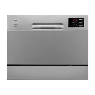 China Traditional Silver Color Worktop Mini With Automatic 6 Program Dishwasher for sale