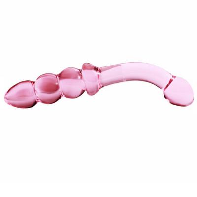 China Eco-Friendly Crystal women g spot massager sex toy glass dildo for vagina and anal plug for sale