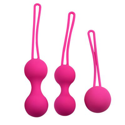 China Eco-Friendly 3pcs/set women vagina tightening ben wa balls,kegel exercise balls for sale