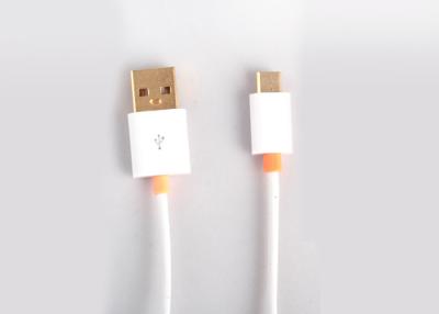 China 2 Color Tone Micro To USB Cable 2A In Round PVC For PC / Mobile / MP3 , 4 for sale