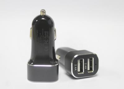 China High Speed Car Charger Adapter Black DC With 12V - 24V / 110 - 220V Input for sale