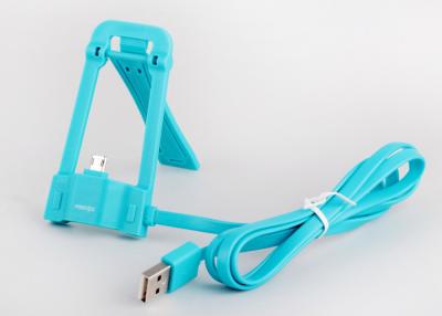 China Bright Blue Multifunction USB Cable With Stand Holder Function For Cell Phone for sale