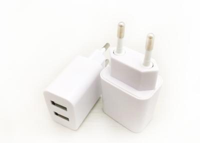 China Universal Dual Ports European Charger Adapter Fast Charging 2.1A European Wall Adapter for sale