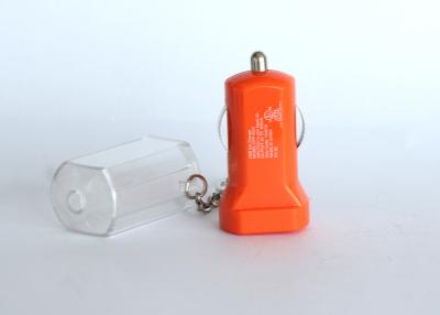 China 1.1A 5V USB Mini Fast Charging Car Charger Universal With 1 Port Orange Color for sale