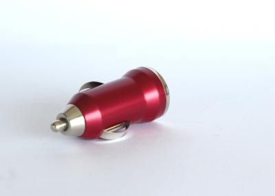 China Red Single Port 1A 5V Mobile Phone Car Charger USB 2.0 With CE Certification for sale