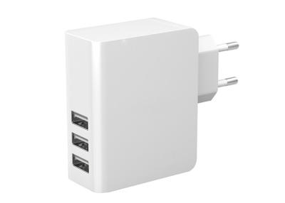 China 3.1A Wall European Charger Adapter 3 USB Ports European Electrical Adapter for sale