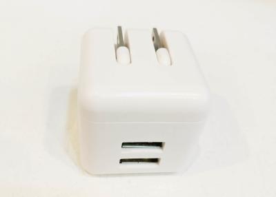 China PC / ABS Material 2 Port Usb Wall Charger / Travel Charger Adapter for sale