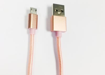 China Metal Head high gloss braided micro / type-c / lightning charging & sync cable for sale