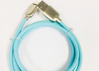 China Blue Soft PVC 2A Charging & Sync Cable Lightning 3.3 Feet For Iphone Sturdy for sale