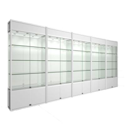 China All Kinds Of Shop Design Glass Showcase For Home / Exhibition Case Display Glass for sale