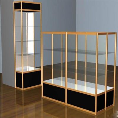 China All kinds of store boutiques product display showcase/glass showcase/jewelry glass display cabinet for sale