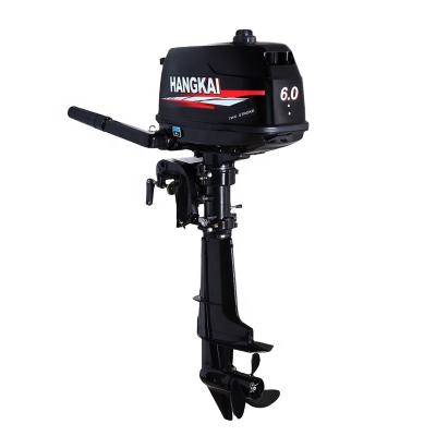 China Popular New HANGKAI 6hp 2 Stroke Leisure Gasoline Boat Engine Outboard Motors For Sale for sale