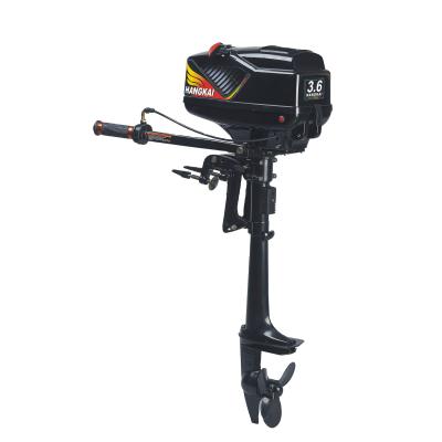 China Small Gasoline Leisure Boat HANGKAI 3.6hp 2 Stroke Boat Motor Outboard Engines For Sale for sale