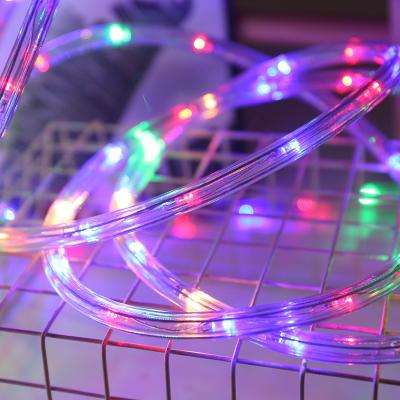 China Theme park led Christmas rope lights waterproof 100m dmx 220V/110V RGB led rope light for outdoor decoration for sale