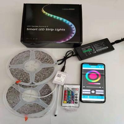 China 2021 Hot selling indoor /wifi use 5050 RGB IR /Blue tooth of HOTEL led strip light RGB strip set for decoration for sale