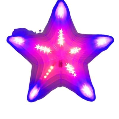 China Star Led Christmas Tree Topper Star Ornament Light Colorful Changing Star Light For Party Holiday for sale