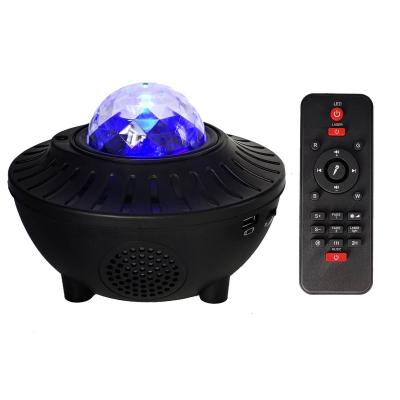 China Bluetooth 5V Night Light Music Player Colorful Flashing Led Starry Projection Lamp With Remote Controller for sale