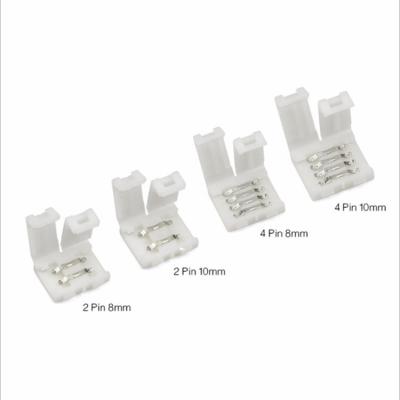 China Solderless 4 Pin Conductor Strip Connector FPC Adapter for 10mm Wide 5050 RGB LED Strip Light for sale