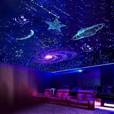 China Starry shinning alloy LED ceiling sky aluminum end glow PMMA fiber optic ceiling light with good quality and price for lighting decoration for sale