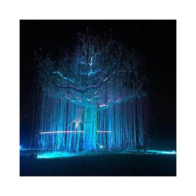 China End emitting color manufacturers supply 0.75mm*3 cores*300pcs*3m fiber optic tree lights for tree building for sale