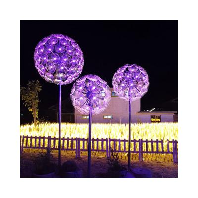 China Gound inserted hot sale PMMA or acrylic landscape dandelion lamps for garden/room etc. by shwo for sale