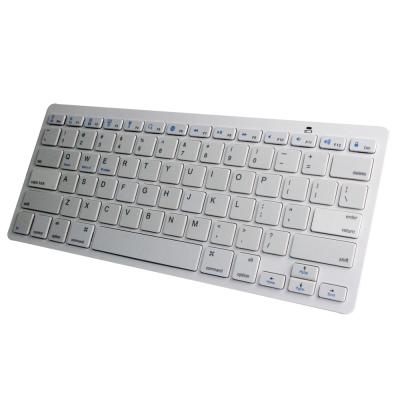 China Cheapest OEM wireless slim bluetooth factory keyboard bkc001 wireless desktop keyboard for Windows for sale