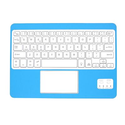 China Mini 7 inch touchpad backlit wireless keyboard ergonomic wireless bluetooth keyboard with touchpad for sale